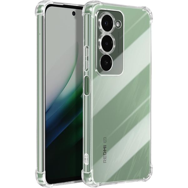 Mayaxess, Custodia In Silicone Per Redmi 15 5G Con Angoli Rinforzati, Trasparente-image