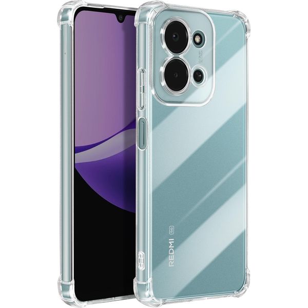 Mayaxess, Custodia In Silicone Per Redmi 15C Con Angoli Rinforzati, Trasparente-image