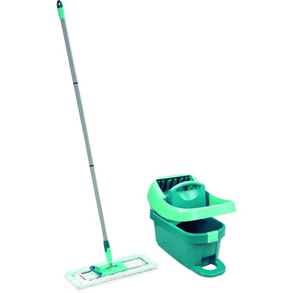 Leifheit Set Mop Per Pavimenti Profi + Secchio Su Ruote Profi Con Strizzatore A Pedale Leifheit 55096-image