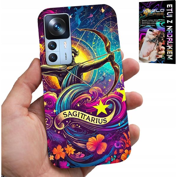 Custodia Per Xiaomi 12T / 12T Pro - Segno Zodiacale, Sagittario Astronomia Plecki-image