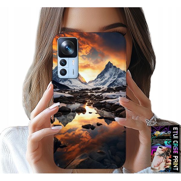 Custodia Per Xiaomi 12T / 12T Pro - Stream, Montagne, Cime, Everest + Foil-image