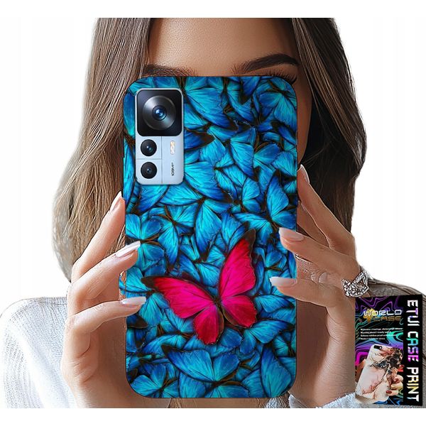 Custodia Per Xiaomi 12T / 12T Pro - Farfalla Blu, Farfalla, Modelli Da Donna-image