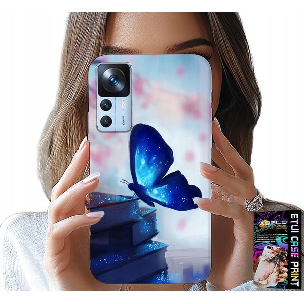 Custodia Per Xiaomi 12T / 12T Pro - Farfalla Blu, Farfalla, Design Femminile-image
