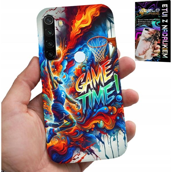 Custodia Per Xiaomi Note 8T - Basketball Nba Game Time, Custodia + Vetro-image