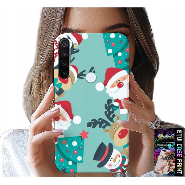 Custodia Per Xiaomi Note 8T - Modelli Natalizi Renna, Renna, Pupazzo Di Neve-image