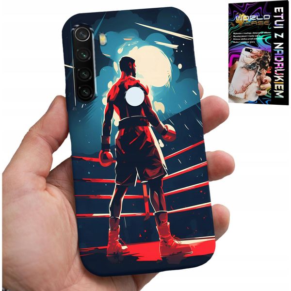 Custodia Per Xiaomi Note 8T - Boxing Combat Sports Boxing Patterns + Vetro-image