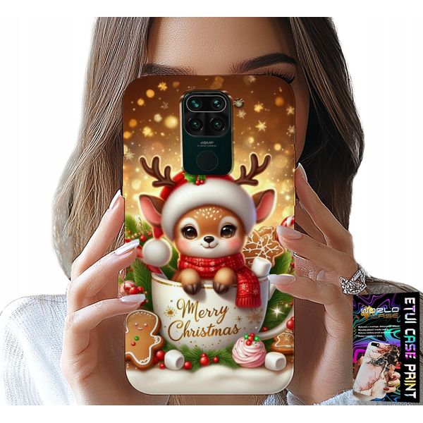 Custodia Per Xiaomi Note 9 - Dolce Renna Con Motivo Natalizio-image