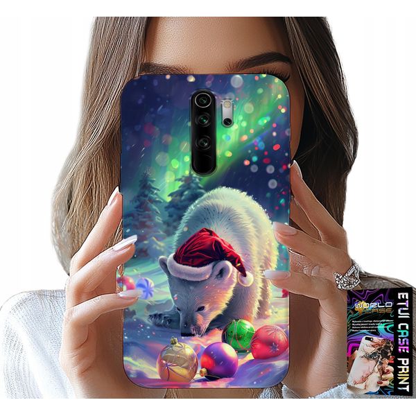 Custodia Per Xiaomi Redmi 9 - Caso Di Natale Orso Bombshell +Folia-image