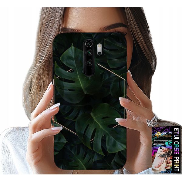 Custodia Per Xiaomi Redmi 9 - Eleganti Foglie Design Alla Moda-image