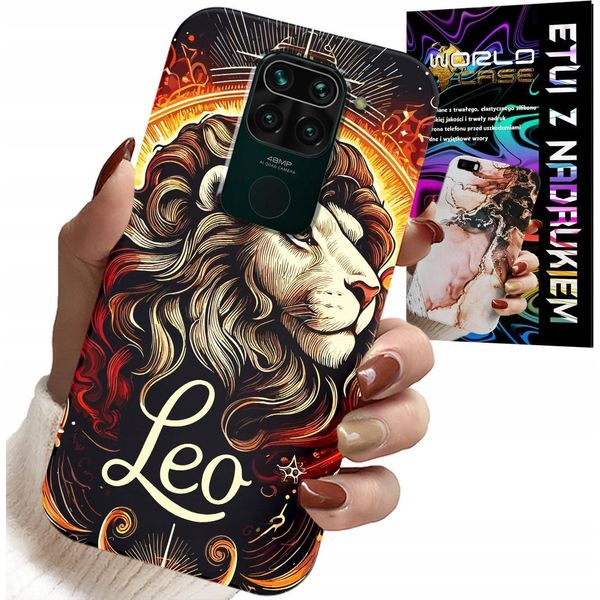 Custodia Per Xiaomi Note 9 - Leone, Segno Zodiacale Astronomico, Custodia + Vetro-image