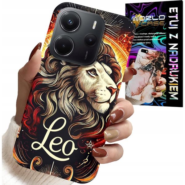 Custodia Per Xiaomi Note 14 4G - Leone, Segno Zodiacale Astronomico, Custodia + Vetro-image