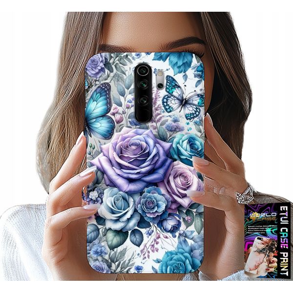 Custodia Per Xiaomi Note 8 Pro - Custodia A Motivi Floreali Blush + Vetro-image