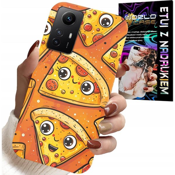 Custodia Per Xiaomi Note 12S 4G - Custodia Per Pizza Dolce E Sorridente + Vetro-image