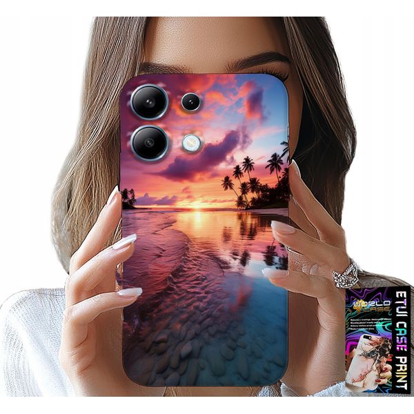 Custodia Per Xiaomi Note 13 Pro 4G - Spiaggia, Vacanza, Isola, Belle Vedute + Vetro-image