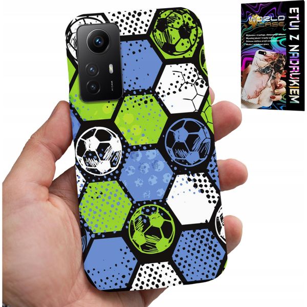 Custodia Per Xiaomi Note 12S 4G - Custodia Con Motivi Di Calcio Sul Retro-image
