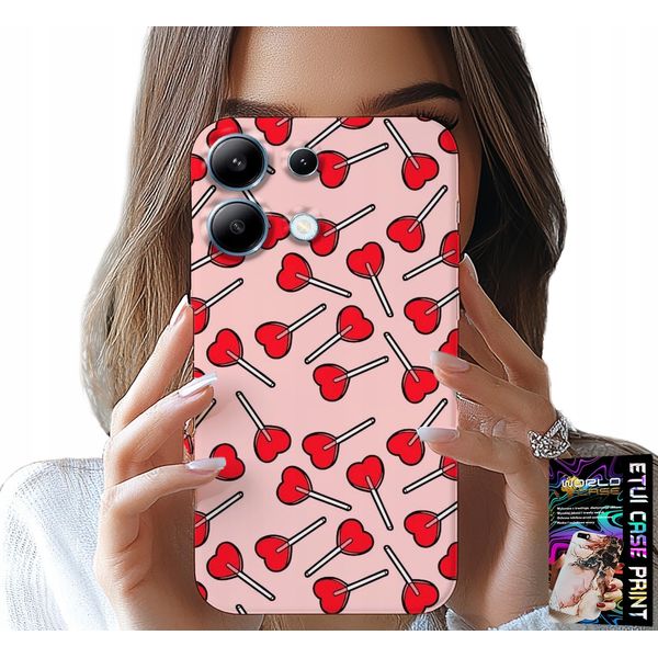 Custodia Per Xiaomi Note 13 Pro 4G - Donna, Modello Lollipop Alla Moda In Custodia Con Cuori-image