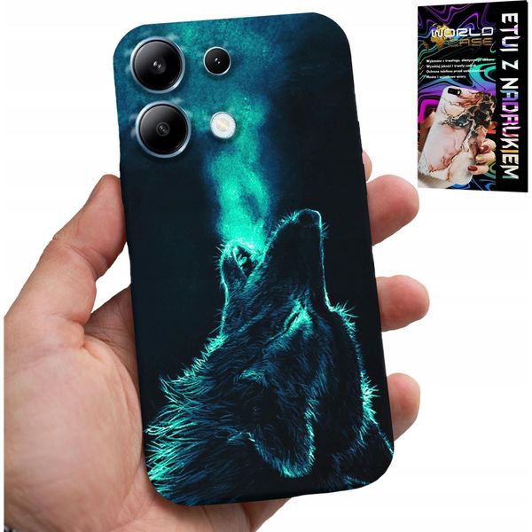 Custodia Pouzdro Pro Xiaomi Note 13 4G - Wolf Wolf Pack Super Patterns-image