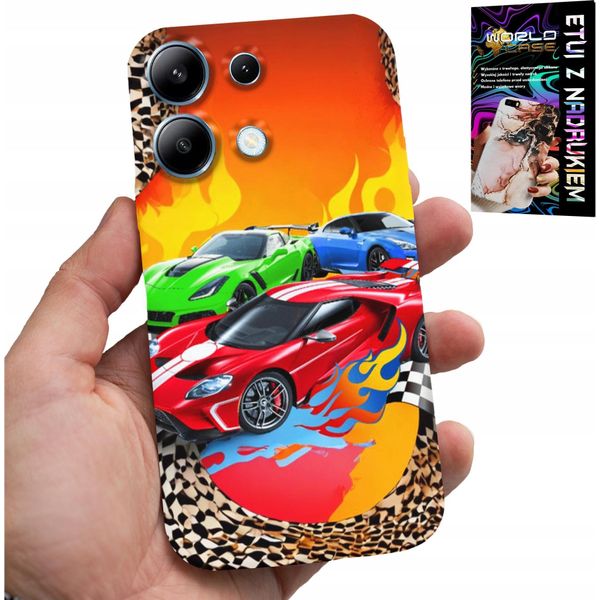 Custodia Per Xiaomi Note 13 4G - Per Bambini, Auto Da Corsa + Vetro-image