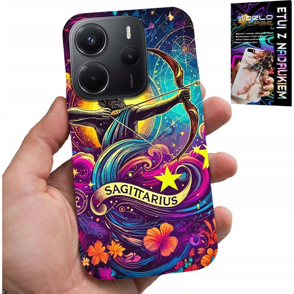 Custodia Per Xiaomi Note 14 4G - Segno Zodiacale, Sagittario Astronomia Plecki-image