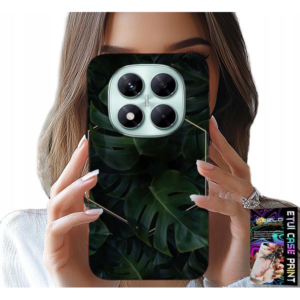 Custodia Per Xiaomi Note 14 Pro 5G - Foglie Eleganti Modelli Alla Moda Sul Caso-image