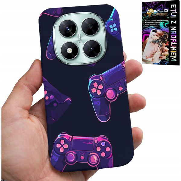 Custodia Per Xiaomi Note 14 Pro 5G - Custodia Per Giocatori, Modelli Di Gioco + Vetro-image