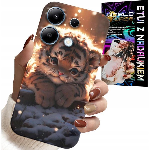Custodia Per Xiaomi Note 14S - Custodia Stampata Con Tigre Carina-image