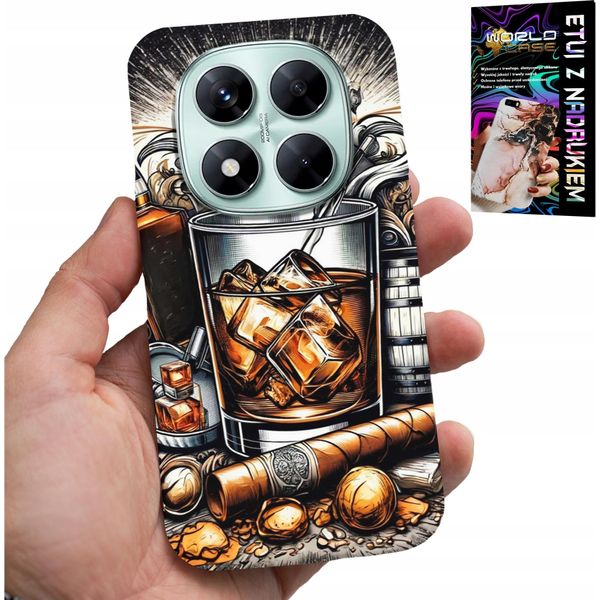 Custodia Per Xiaomi Note 14 Pro+ 5G - Modelli Di Sigaro Whisky Per Zaini Da Uomo-image