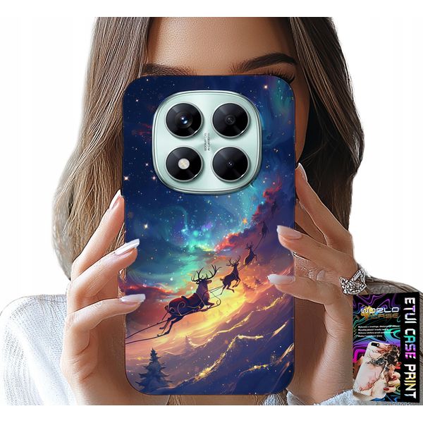 Custodia Per Xiaomi Note 14 Pro+ 5G - Dolce Renna Con Motivo Natalizio-image