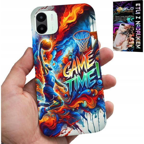 Custodia Per Xiaomi Redmi A2 - Basketball Nba Game Time, Custodia + Foil-image