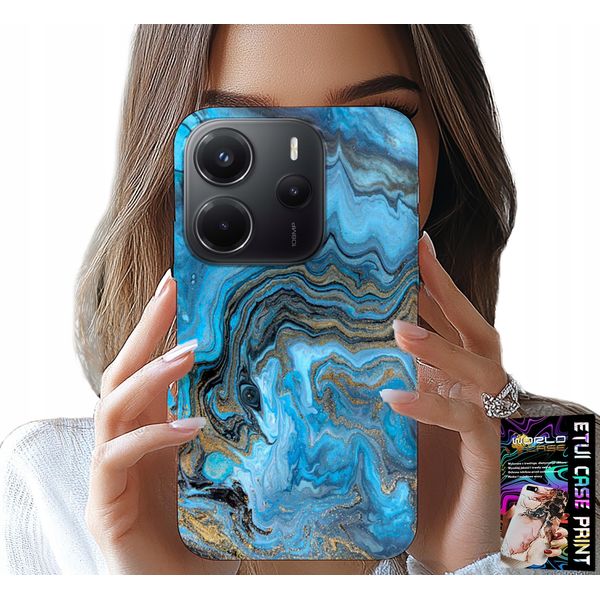 Custodia Per Xiaomi Note 14 4G - Custodia Con Motivi Marmorizzati + Foil-image