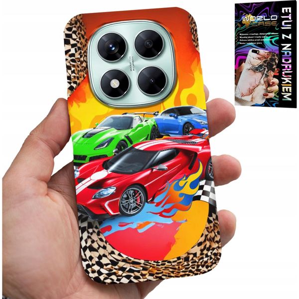 Custodia Per Xiaomi Note 14 Pro 5G - Per Bambini, Auto Da Corsa + Vetro-image