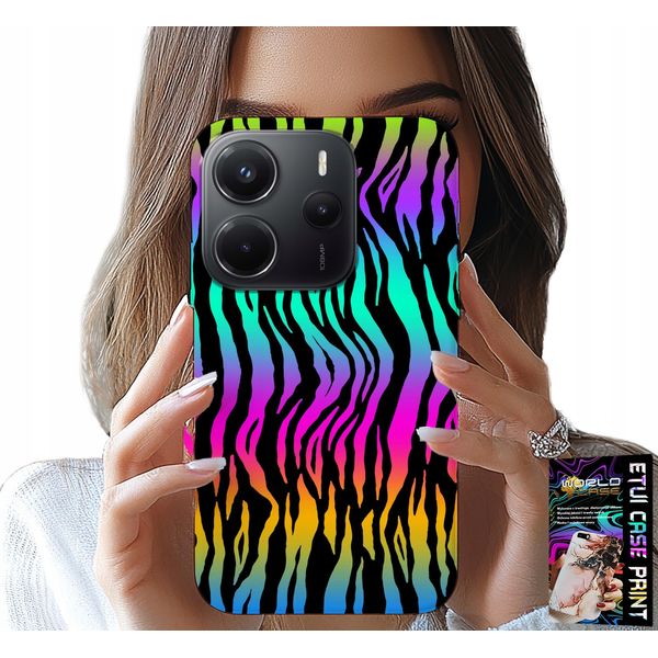 Custodia Per Xiaomi Note 14 4G - Custodia Con Motivi Astratti Colorati + Foil-image
