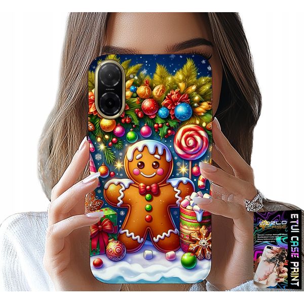 Custodia Per Xiaomi Redmi A5 - Gingerbread, Candy Christmas Patterns + Vetro-image