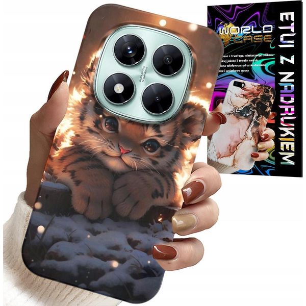Custodia Per Xiaomi Note 14 Pro 5G - Custodia Stampata Con Una Tigre Carina-image