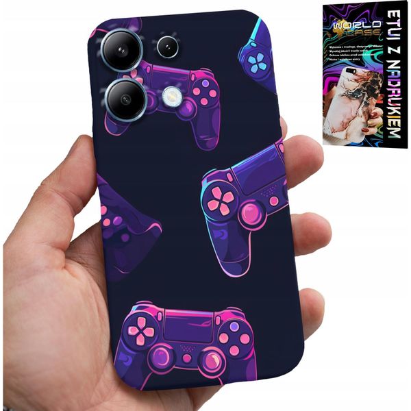 Custodia Per Xiaomi Note 14S - Custodia Per Giocatori, Modelli Di Gioco + Vetro-image