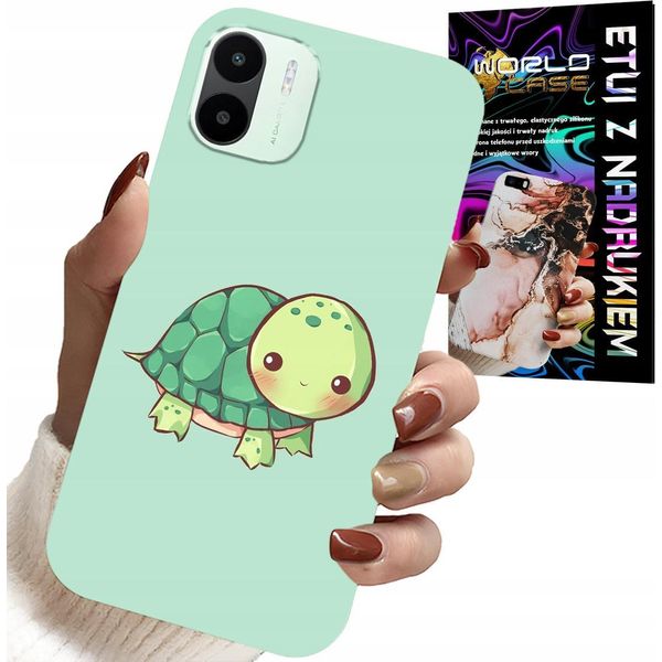 Custodia Per Xiaomi Redmi A2 - Modelli Di Tartaruga Per Bambini + Foil-image