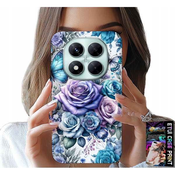 Custodia Per Xiaomi Note 14 Pro+ 5G - Custodia Con Motivi Floreali Blushes + Vetro-image