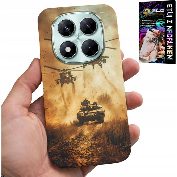 Custodia Per Xiaomi Note 14 Pro+ 5G - Caso Elicottero Militare Serbatoio Militare-image
