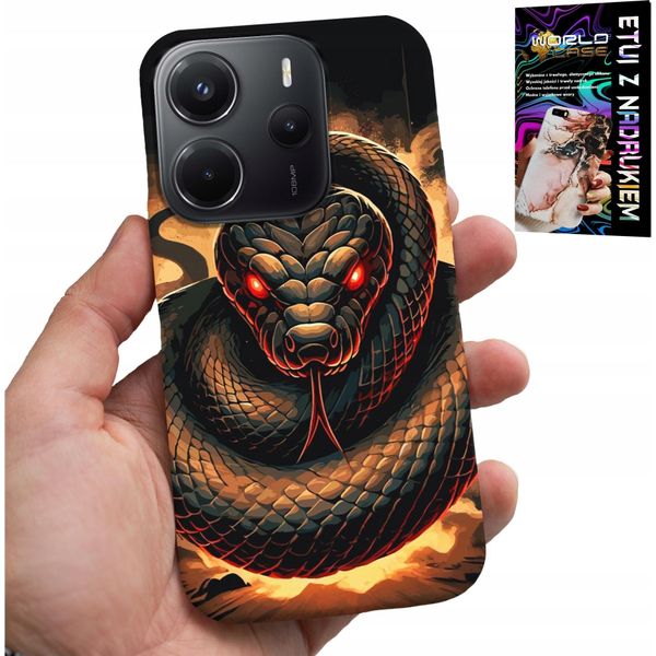 Custodia Per Xiaomi Note 14 4G - Serpente, Cobra Serpenti A Sonagli Custodia + Foil-image