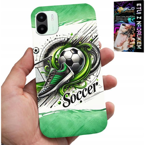 Custodia Per Xiaomi Redmi A1 - Calcio, Custodia Calcio + Vetro-image