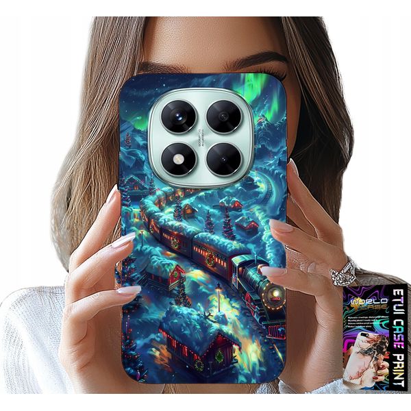Custodia Per Xiaomi Note 14 Pro+ 5G - Treno, Christmas Express + Vetro-image