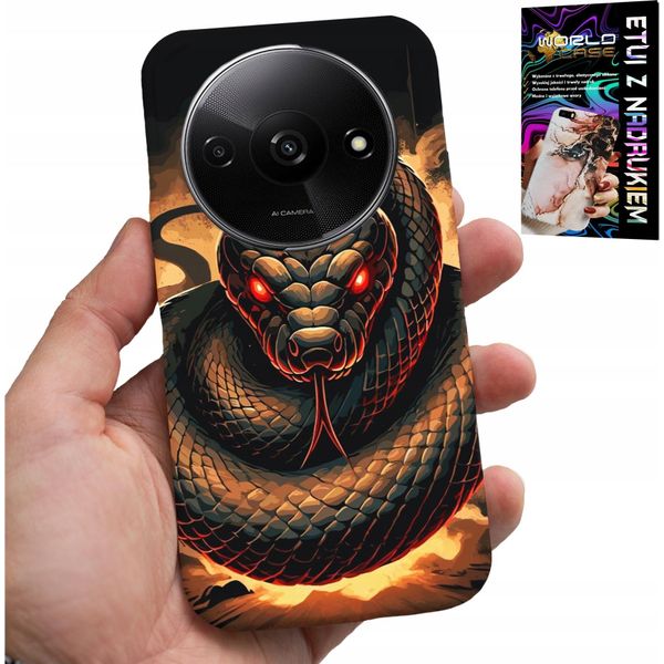Custodia Per Xiaomi Redmi A3 - Serpente, Cobra Serpenti A Sonagli Custodia + Foil-image