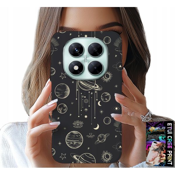 Custodia Per Xiaomi Note 14 Pro 5G - Cosmo Pianeti Stelle Luna + Vetro-image