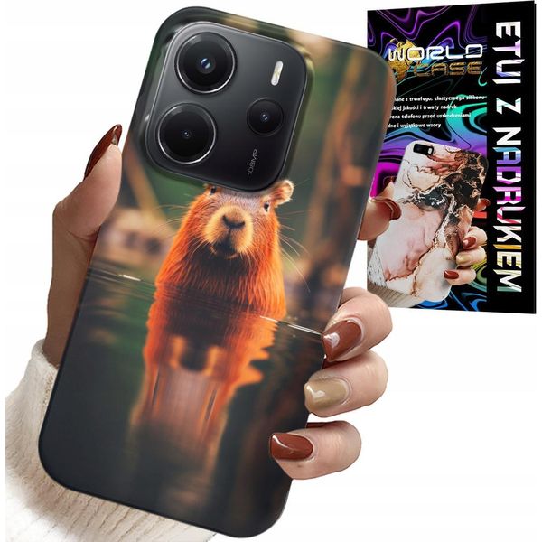 Custodia Per Xiaomi Note 14 4G - Sweet Capybara, Capybara, Design Multipli-image