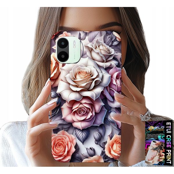 Custodia Per Xiaomi Redmi A1 - Disegni Floreali Custodia Con Rose-image