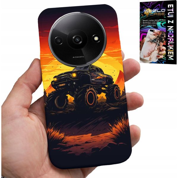 Custodia Per Xiaomi Redmi A3 - Monstertruck, Camion, Motivi + Vetro-image