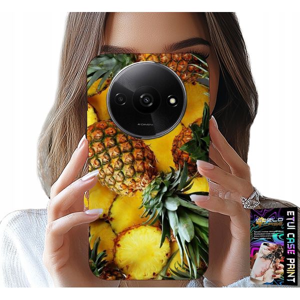 Custodia Per Xiaomi Redmi A3 - Custodia Frutta Ananas + Vetro-image