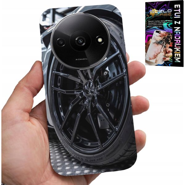Caso Per Xiaomi Redmi A3 - Auto Sportive Cerchio Ventilatore + Vetro-image