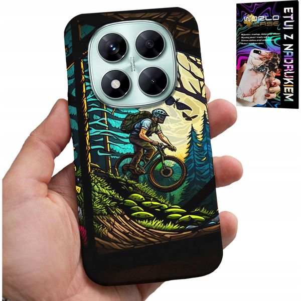 Custodia Per Xiaomi Note 14 Pro 5G - Escursioni Estreme In Bicicletta Nella Foresta-image