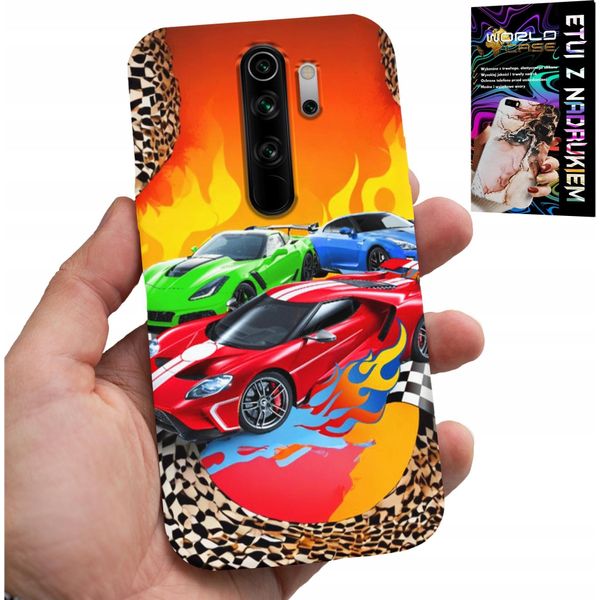 Custodia Per Xiaomi Redmi 9 - Per Bambini, Auto Da Corsa + Vetro-image